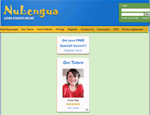 Tablet Screenshot of nulengua.com